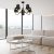 Pendant lamp HERMES Black/Gold 5xE27