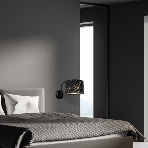Wall lamp SENSO Black/Gold 1xE27
