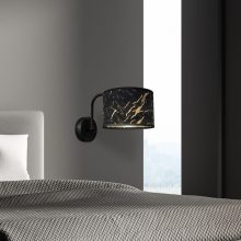 Wall lamp SENSO Black/Gold 1xE27