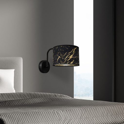 Wall lamp SENSO Black/Gold 1xE27