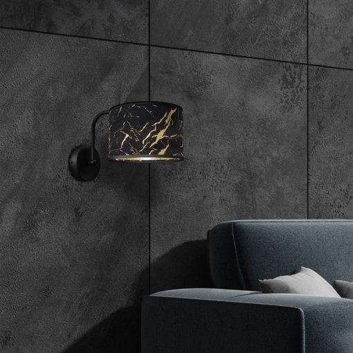 Wall lamp SENSO Black/Gold 1xE27