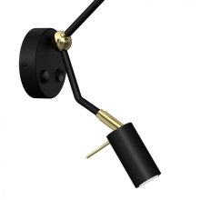 Wall lamp SENSO Black/Gold 1xE27 + 1x mini GU10