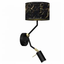 Wall lamp SENSO Black/Gold 1xE27 + 1x mini GU10