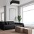 Ceiling  lamp SENSO Black/Gold kwadrat 3xE27