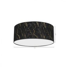 Ceiling  lamp SENSO Black/Gold 2xE27 Ø40cm