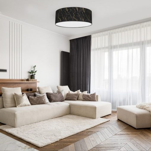 Ceiling  lamp SENSO Black/Gold 3xE27 Ø50cm