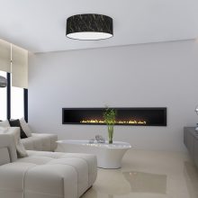 Ceiling  lamp SENSO Black/Gold 3xE27 Ø50cm