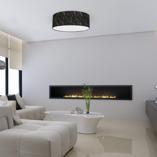Ceiling  lamp SENSO Black/Gold 3xE27 Ø50cm