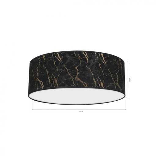 Ceiling  lamp SENSO Black/Gold 3xE27 Ø50cm
