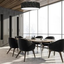 Ceiling  lamp SENSO Black/Gold 3xE27 Ø60cm