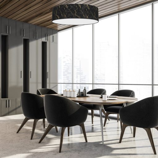 Ceiling  lamp SENSO Black/Gold 3xE27 Ø60cm