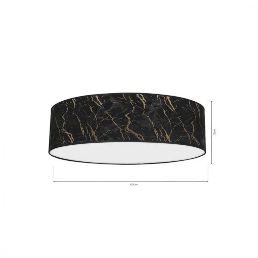 Ceiling  lamp SENSO Black/Gold 3xE27 Ø60cm