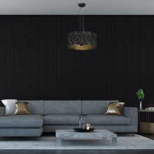 Pendant lamp SENSO Black/Gold 3xE27