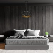 Pendant lamp SENSO Black/Gold 3xE27