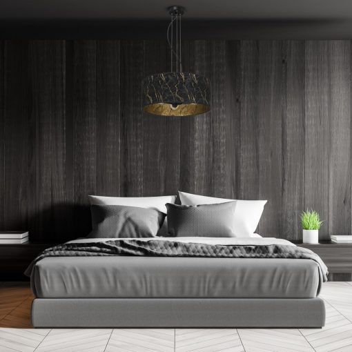 Pendant lamp SENSO Black/Gold 3xE27