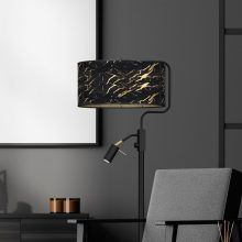 Floor lamp SENSO Black/Gold 1xE27 + 1x mini GU10