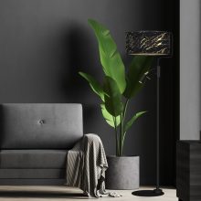 Floor lamp SENSO Black/Gold 1xE27 + 1x mini GU10