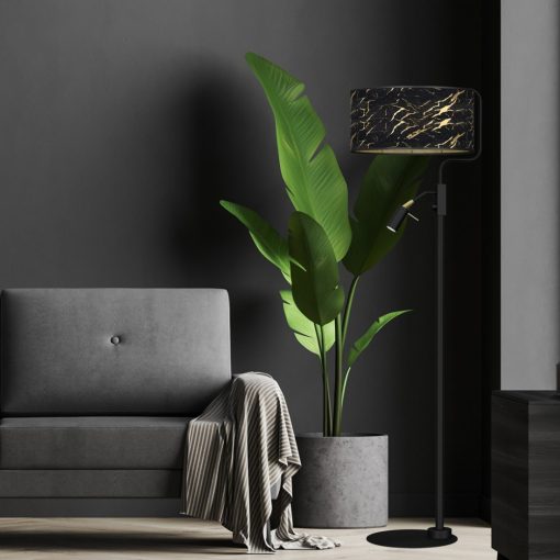 Floor lamp SENSO Black/Gold 1xE27 + 1x mini GU10