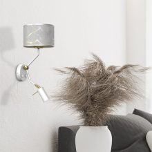 Wall lamp SENSO White/Gold 1xE27 + 1x mini GU10