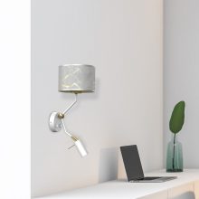 Wall lamp SENSO White/Gold 1xE27 + 1x mini GU10