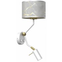 Wall lamp SENSO White/Gold 1xE27 + 1x mini GU10