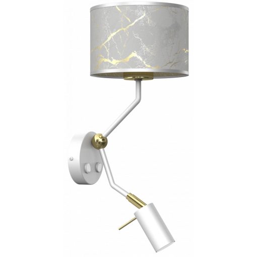 Wall lamp SENSO White/Gold 1xE27 + 1x mini GU10