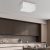 Ceiling  lamp SENSO White/Gold kwadrat 3xE27