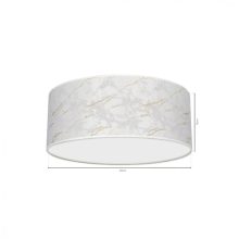 Ceiling  lamp SENSO White/Gold 2xE27 Ø40cm