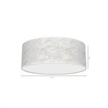 Ceiling  lamp SENSO White/Gold 3xE27 Ø50cm