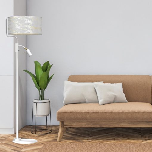 Floor lamp SENSO White/Gold 1xE27 + 1x mini GU10