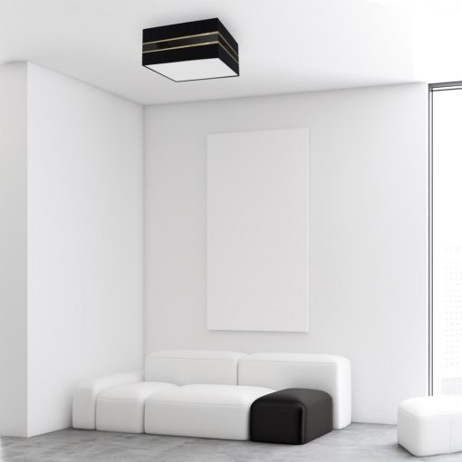 Ceiling  lamp Kwadrat ULTIMO BLACK 2xE27