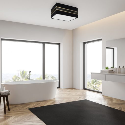 Ceiling  lamp Kwadrat ULTIMO BLACK 2xE27