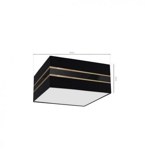 Ceiling  lamp Kwadrat ULTIMO BLACK 2xE27
