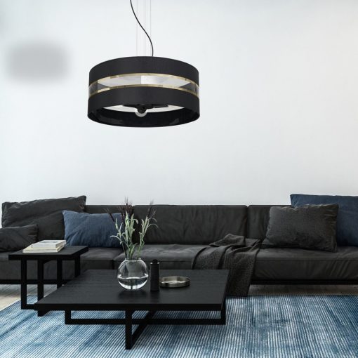 Pendant lamp ULTIMO BLACK 3xE27