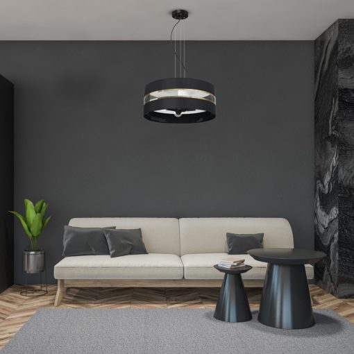 Pendant lamp ULTIMO BLACK 3xE27