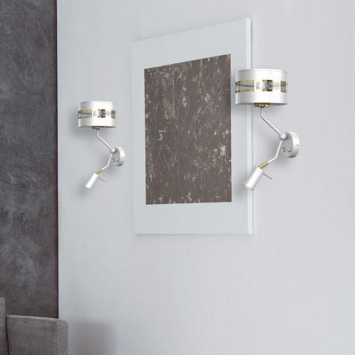 Wall lamp ULTIMO WHITE 1xE27 1x mini GU10