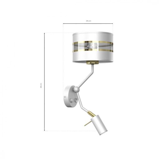 Wall lamp ULTIMO WHITE 1xE27 1x mini GU10