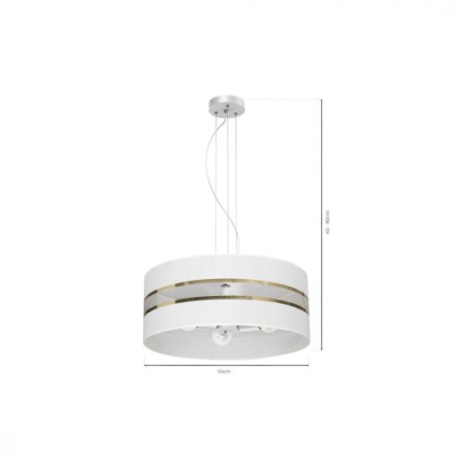 Pendant lamp ULTIMO WHITE 3xE27