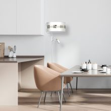 Floor lamp ULTIMO WHITE 1xE27 + 1xmini GU10
