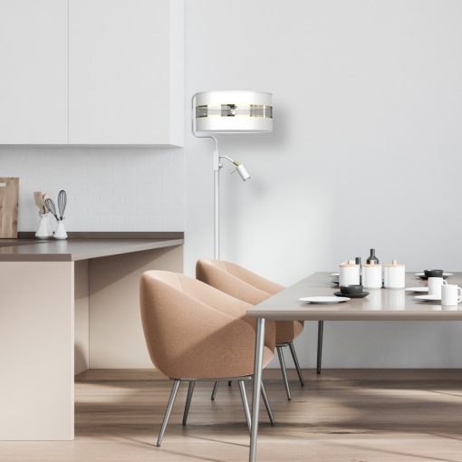 Floor lamp ULTIMO WHITE 1xE27 + 1xmini GU10