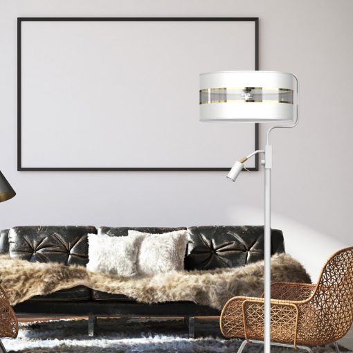 Floor lamp ULTIMO WHITE 1xE27 + 1xmini GU10