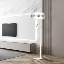 Floor lamp ULTIMO WHITE 1xE27 + 1xmini GU10