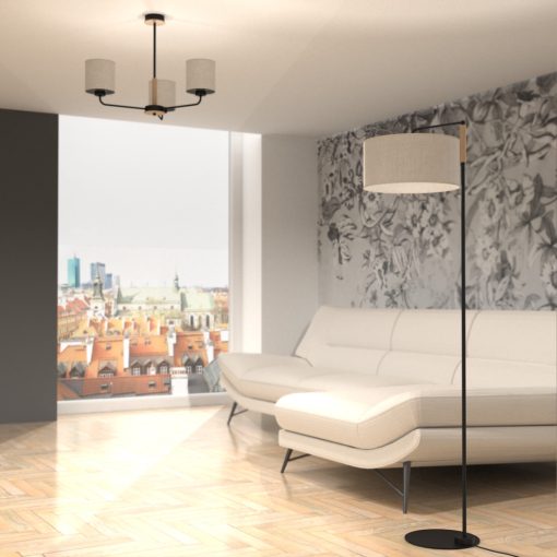 Floor lamp ATLANTA 1xE27