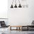 Pendant lamp FARO BLACK/NATURAL WOOD 3xE27 60W