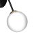 Wall lamp JOY BLACK / GOLD 2xE14
