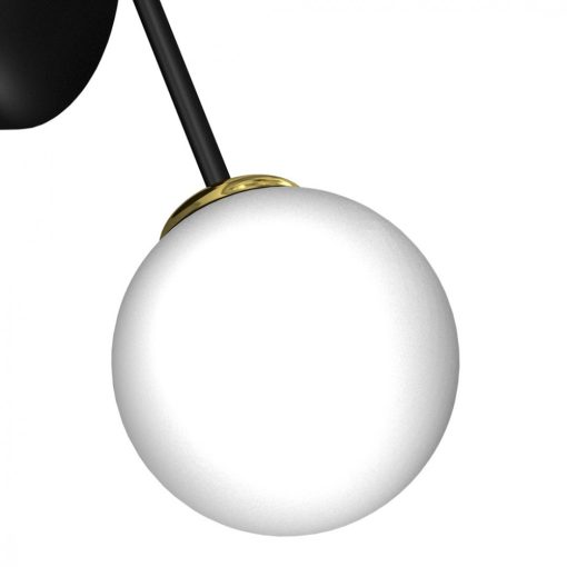 Wall lamp JOY BLACK / GOLD 2xE14
