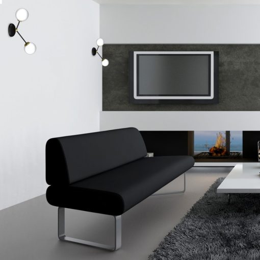 Wall lamp JOY BLACK / GOLD 2xE14