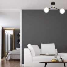 Ceiling  lamp JOY BLACK / GOLD 2xE14