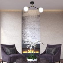 Ceiling  lamp JOY BLACK / GOLD 2xE14