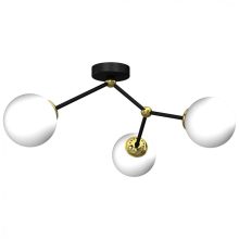 Ceiling  lamp JOY BLACK / GOLD 3xE14